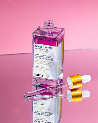 Glazed Donut After Shave Oil - Hydrating Sensitive Skin - Sweet Vanilla Glaze & Passion Fruit Scent