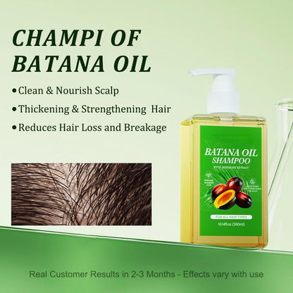Batana Oil Shampoo -Promote Hair Growth,Strengthening,& Cleansing 10.14 0z (300ml) withNatural Extract for Healthy Hair